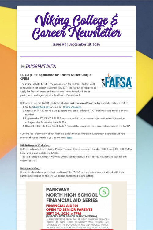 Viking College & Career Newsletter