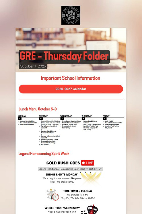 GRE - Thursday Folder