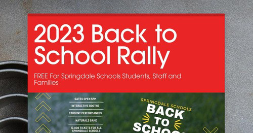 2023 Back to School Rally