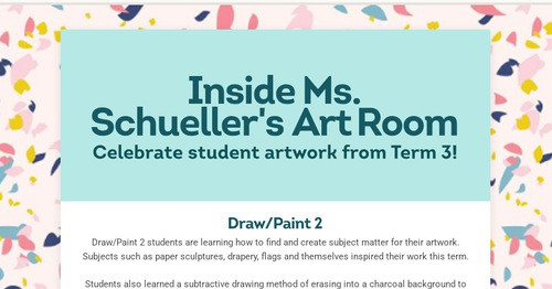 Inside Ms. Schueller's Art Room
