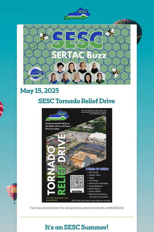 The SERTAC Buzz- Teacher Edition