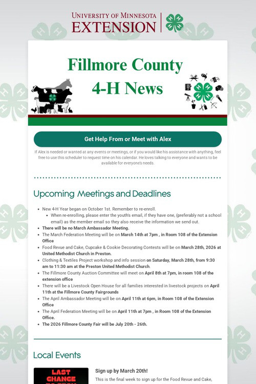 Fillmore County 4-H News