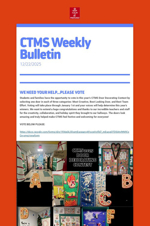 CTMS Weekly Bulletin
