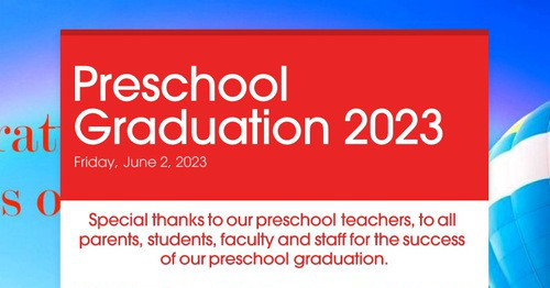 Preschool Graduation 2023
