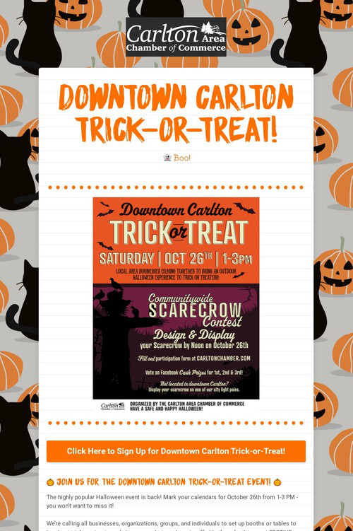 Downtown Carlton Trick-or-Treat!