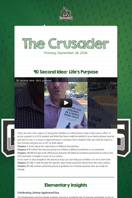 The Crusader 9/28