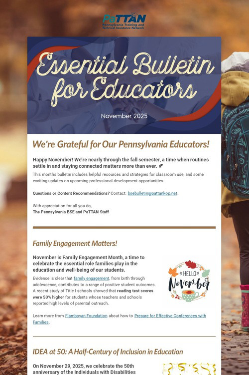 Essential Bulletin for Educators