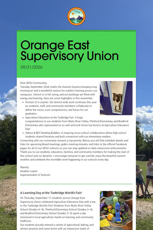 Orange East Supervisory Union