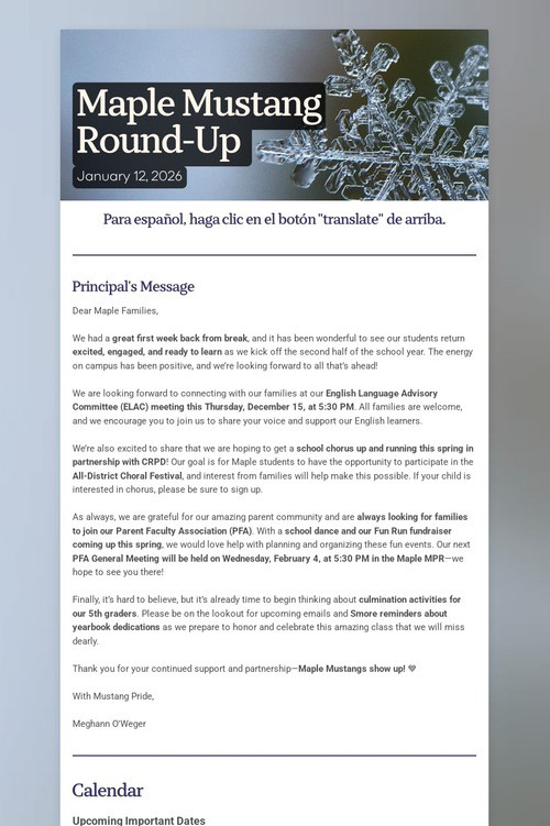 Maple Mustang Round-Up