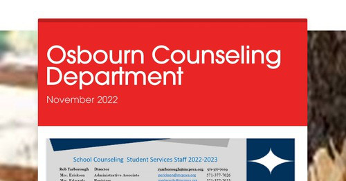 Osbourn Counseling Department