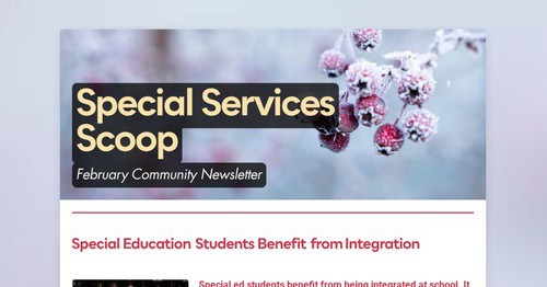 Special Services Scoop