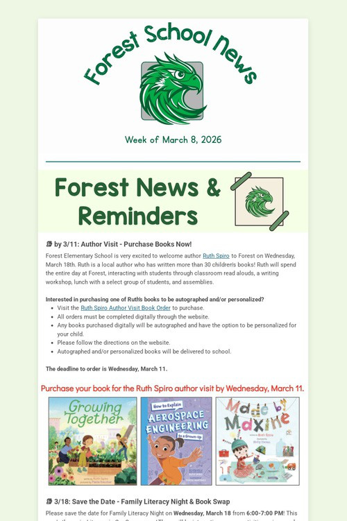 Forest School News (3.8.26)