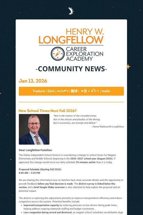 Longfellow Community News