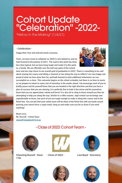 Cohort Update "Celebration" -2022-
