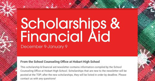Scholarships & Financial Aid