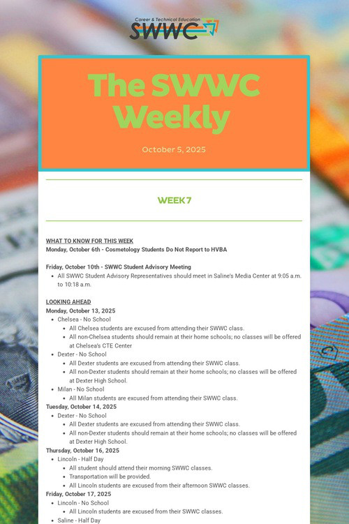 The SWWC Weekly