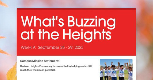 What's Buzzing at the Heights