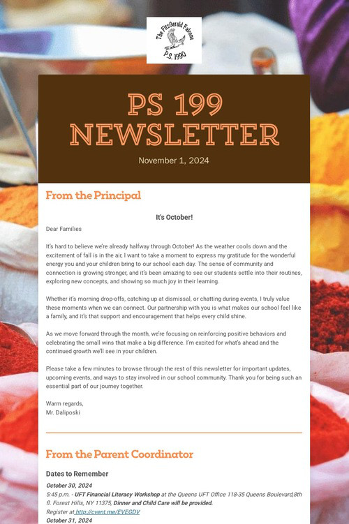 PS 199 Newsletter