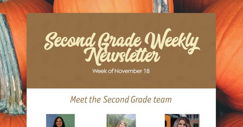 Second Grade Weekly Newsletter