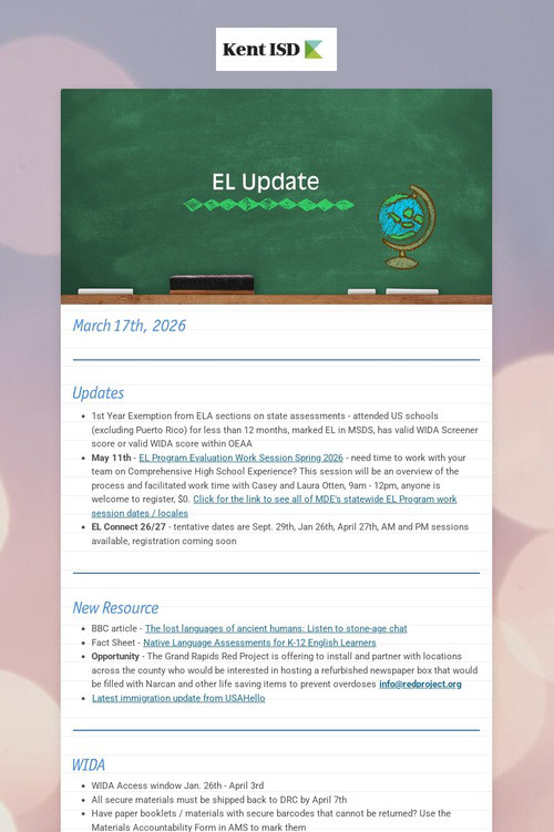 EL Update