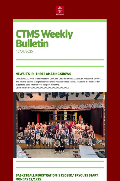 CTMS Weekly Bulletin