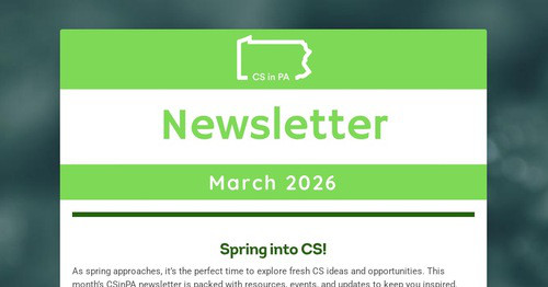 March 2026 Newsletter