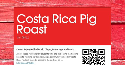 Costa Rica Pig Roast | Smore Newsletters
