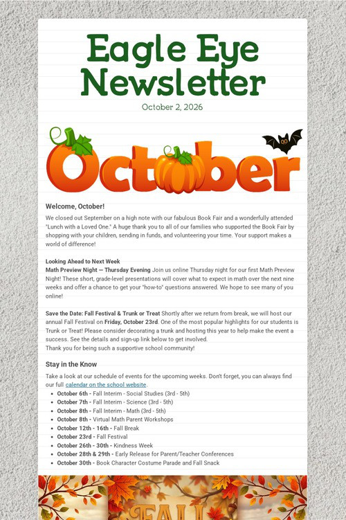 Eagle Eye Newsletter
