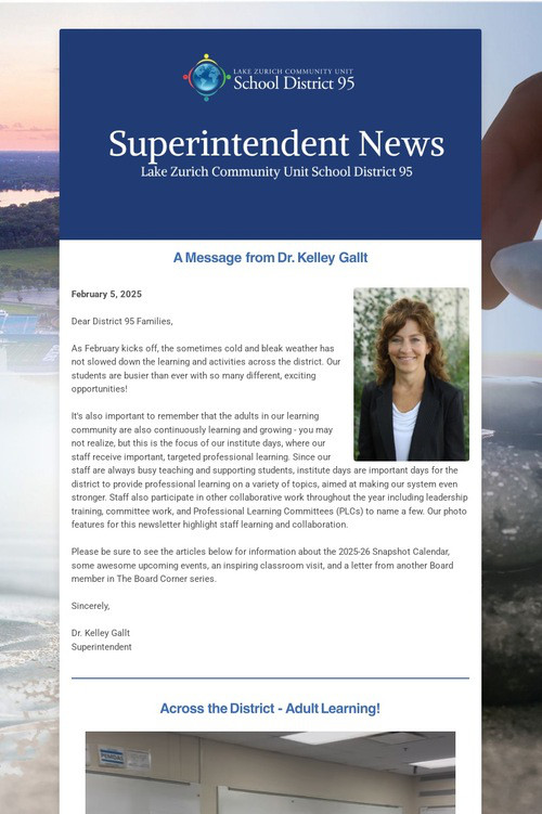 Superintendent News