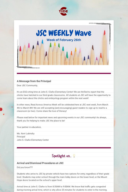 JSC Weekly Wave