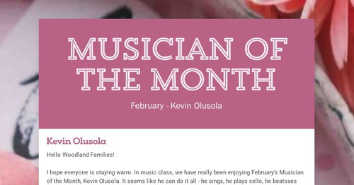 Musician of the Month