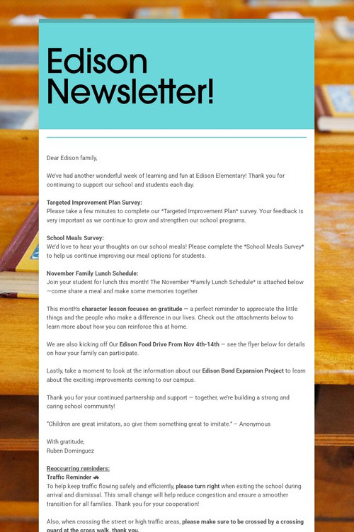 Edison Newsletter!