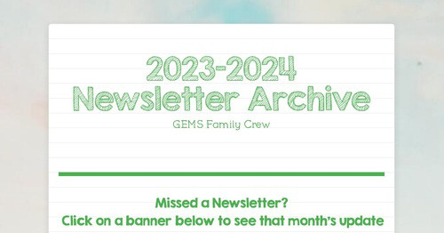 Newsletter Archive