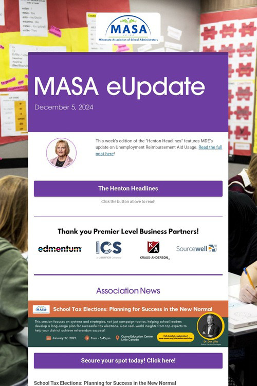 MASA eUpdate