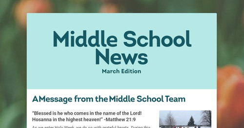Middle School News