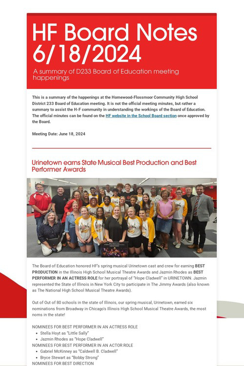 HF Board Notes 6/18/2024