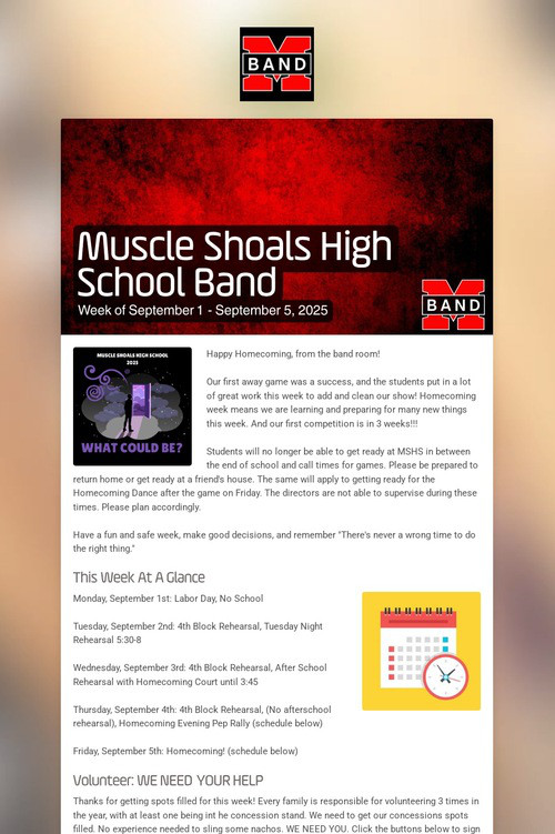 Muscle Shoals High School Band
