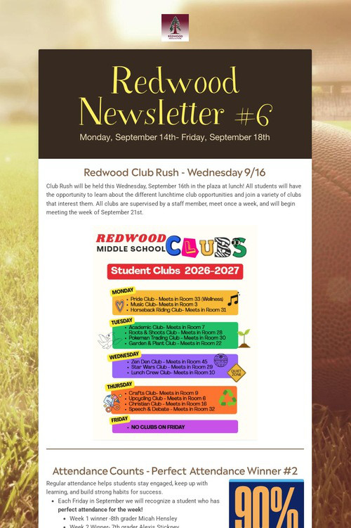 Redwood Newsletter #6