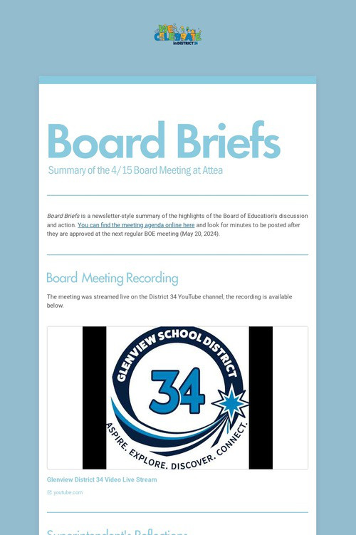 Board Briefs