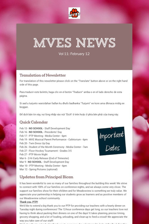 MVES News