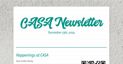 CASA Newsletter