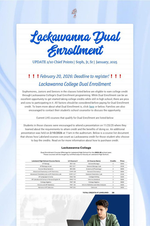 Lackawanna Dual Enrollment