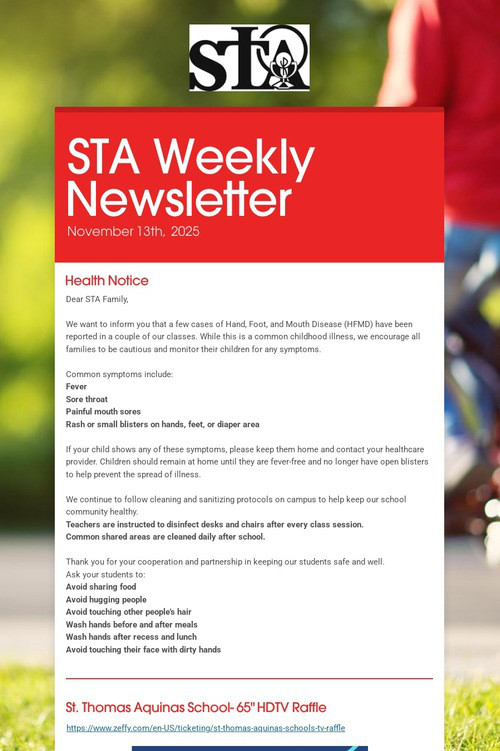 STA Weekly Newsletter