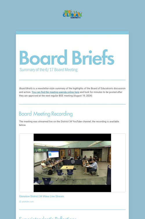 Board Briefs