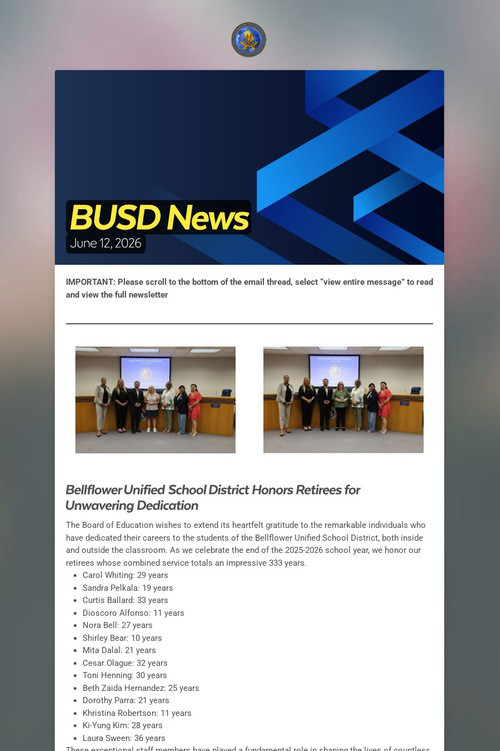 BUSD News