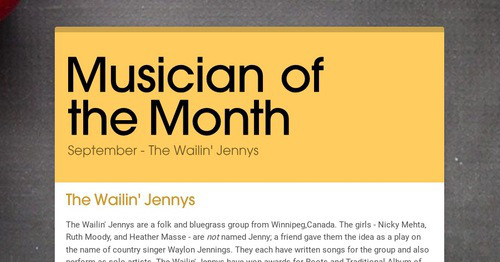 Musician of the Month