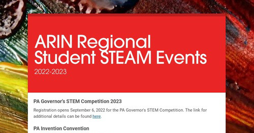 STEAM/STEM Student Events