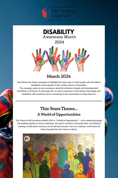 Disabilities Awareness Month