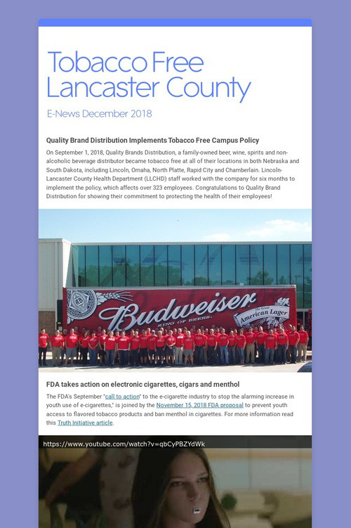 Tobacco Free Lancaster County