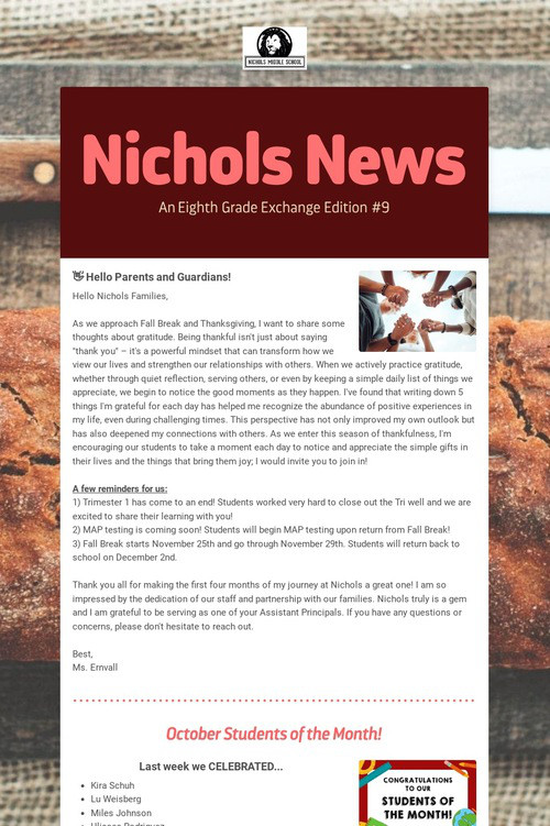 Nichols News
